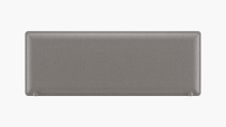 Panneau acoustique avec patine de fixation noir - L120 x 40 cm - Gris