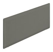 Panneau acoustique avec patine de fixation noir - L140 x 40 cm - Gris