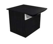 Banque d'accueil module assis MUSA - L80 cm - Noyer/blanc