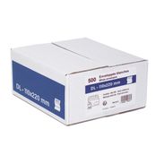 GPV - 500 Enveloppes DL 110 x 220 mm - 80 gr - fenêtre 45x100 mm - blanc - bande adhésive