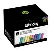 Wonday - 100 Craies couleurs assorties - anti poussière
