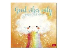 Legami Special Edition - Calendrier 2024 - 30 x 29 cm - bonnes vibrations seulement