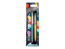Parker Jotter Originals Glam Rock - Roller - pointe moyenne - bleu/jaune
