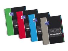 Oxford Etudiants - Cahier trieur Organiserbook A4+ (24 x 29,7 cm) - 160 pages - grands carreaux (Seyes) - disponible dans différentes couleurs