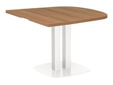 Table de réunion demi-ovale XENON - 102 cm - Merisier italien