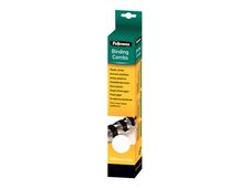 Fellowes - 25 anneaux de reliure en plastique - 12 mm - jusqu'à 80 feuilles - blanc