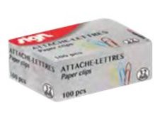 Sign - 100 Trombones attache-lettres - 32 mm - couleurs assorties