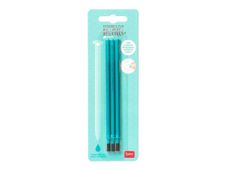 Legami - Pack de 3 recharges pour stylo gel effaçable - turquoise