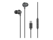 BIGBEN Connected - écouteurs USB C - Intra-auriculaire - avec Télécommande et Micro - Noir