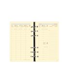 Recharge pour organiseur Timer 17 Prestige - 1 semaine sur 2 pages - 10 x 17 cm - papier ivoire - Quo Vadis