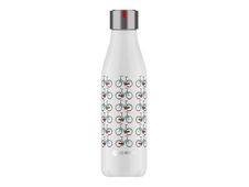 Les Artistes Paris - Gourde Bouteille isotherme 500 ml - blanc/vélos - acier inoxydable