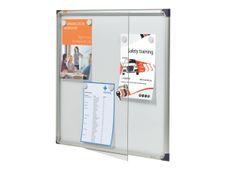 Nobo - Vitrine intérieure 6 A4 (680 x 725 mm) - cadre aluminium fond métal