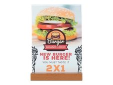 Promocome - Socle double rainure A5 - finition bois clair