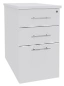 Caisson bout de bureau IRIS - L43 x P80 cm - Blanc perle