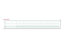 Exacompta - Piqûre à tête paresseuse - 32 colonnes sur 2 pages - 29,7 x 38 cm - 80 pages