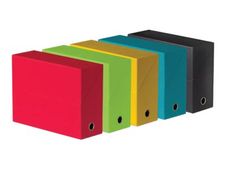 Oxford - Boîte de transfert toilé - dos 90 mm - disponible dans différentes couleurs