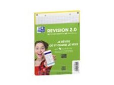 Oxford REVISION 2.0 - Pack de 32 Fiches Bristol Scribzee - A6 - petits carreaux - non perforées - turquoise