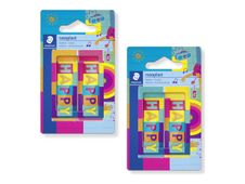 STAEDTLER - Pack de 2 gommes - happy