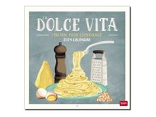 Legami - Calendrier mensuel 2024 - 30 x 29 cm - la dolce vita