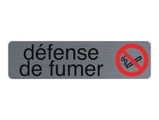 Exacompta - Pictogramme - Défense de fumer - 44 x 165 mm - aluminium brossé