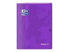 Oxford EasyBook - Cahier polypro 24 x 32 cm - 96 pages - grands carreaux (Seyes) - violet