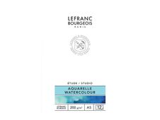 Lefranc Bourgeois Studio - Papier pour peinture aquarelle - A5 - 12 feuilles