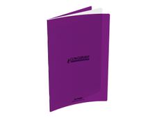 Conquérant Classique - Cahier polypro 24 x 32 cm - 96 pages - grands carreaux (Seyes) - violet