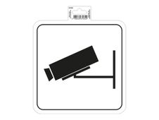 Exacompta - Pictogramme - surveillance vidéo - 200 x 200 mm - blanc