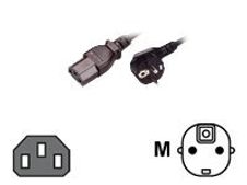 MCL Samar - câble d'alimentation 2 Pôles + Terre (M) vers IEC C13 (F) - 2 m