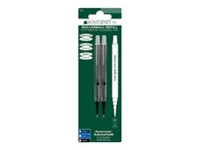 Monteverde - 2 Recharges pour roller Sheaffer - noir - pointe fine