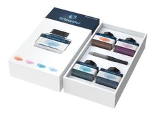 Schneider- Coffret de 4 encres liquides - 15 ml - couleurs pastels assorties