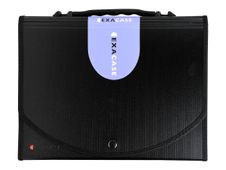 Exacompta Exacase - Classeur ménager (valisette trieur) 13 onglets - noir