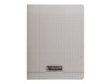 Calligraphe 8000 - Cahier polypro 24 x 32 cm - 48 pages - grands carreaux (Seyes) - gris
