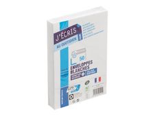 GPV EVERYDAY - 50 Enveloppes blanches - 114 x 162 mm - avec bande auto-adhésive