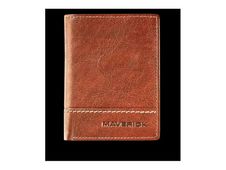 Maverick Rough Gear - Porte-cartes anti-piratage pour 14 cartes - cognac