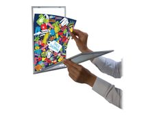 Promocome - Porte-visuel d'information adhésif noir