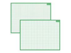 Bouchut - Ardoise médium - Séyès/Quadrillage - 32 x 42 cm - double face - vert