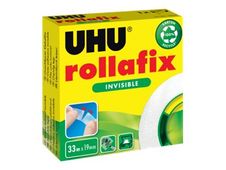 UHU Rollafix - Ruban adhésif invisible - 19 mm x 33 m