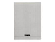 Calligraphe 8000 - Cahier polypro 24 x 32 cm - 96 pages - petits carreaux (5x5 mm) - gris