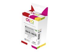 Cartouche compatible HP 932XL/933XL - pack de 4 - noir, cyan, magenta, jaune - Owa K10306OW 