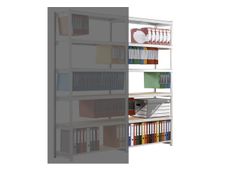 Paperflow Rang'Eco - Rack à étagère pour dossiers suspendus - élément suivant - 100 x 195 x 37 cm