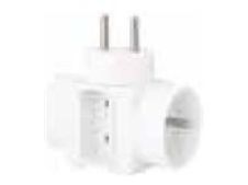 Wonday - Multiprise - Triplite - 2 prises 10/16A + 1 prise 6A - Blanc