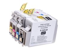 Cartouche compatible Epson 34XL Balle de golf - pack de 4 - noir, cyan, magenta, jaune - Uprint