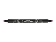 Online Calli Twin - Stylo pinceau à double embout - feutre de calligraphie - lavande