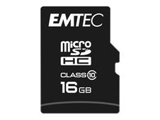 Emtec - carte mémoire 16 Go - Class 10 - micro SDHC