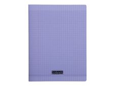 Calligraphe 8000 - Cahier polypro 24 x 32 cm - 96 pages - grands carreaux (Seyes) - violet