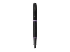 Parker IM Vibrant Rings - Stylo plume violet et noir - pointe moyenne