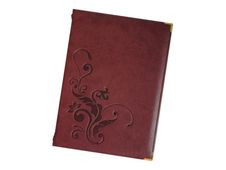 Bequet - Protège-menu "Florilège" - bordeaux - 18,5 x 26 cm