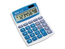 Calculatrice de bureau Ibico 208X - 8 chiffres - alimentation batterie et solaire