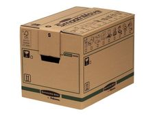 5 Cartons déménagement 37,5L - Bankers Box SmoothMove FastFold Fellowes